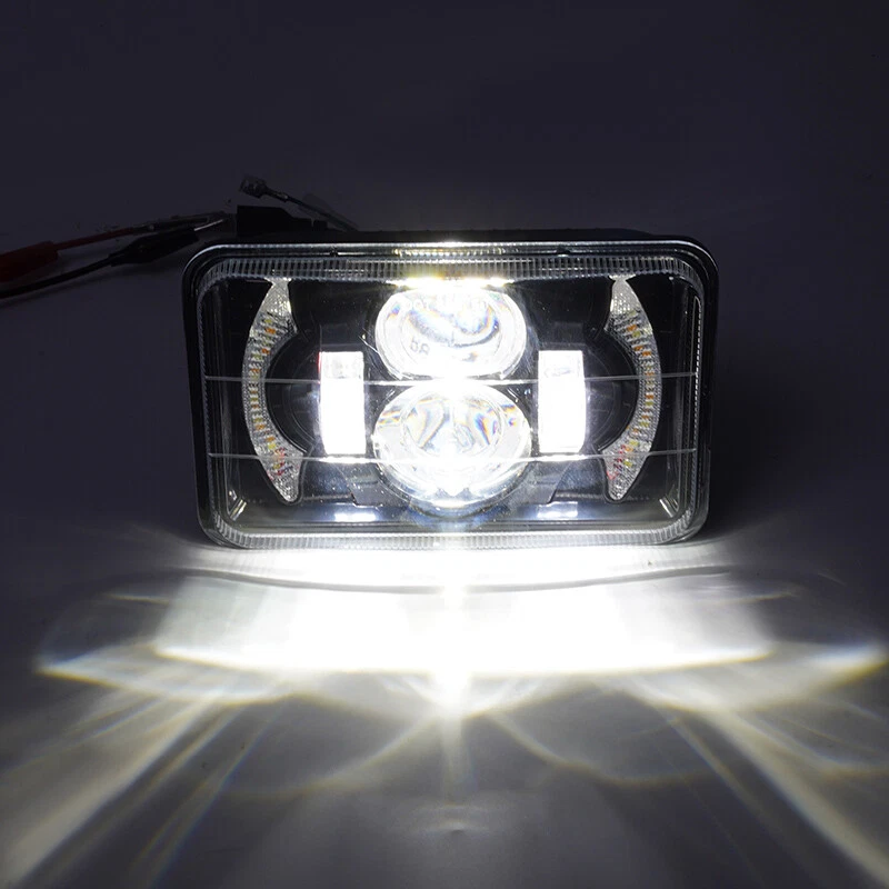 4x6" Motocicleta Faro Proyector DRL Luz Lámpara Para Yamaha TW200 DT 125 Foto 3 de 4