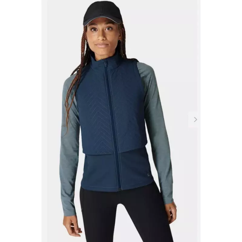sweaty-betty fast track thermal nordic quilted pockets jacket