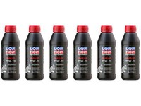 6X Original Liqui Moly 500Ml Motorbike Gear Oil Motorrad GetriebeöL 75W-90 1516