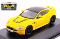 Oxford 1/43 Aston Martin Vantage S Gelb Modellbau Statisches Modell Diecast