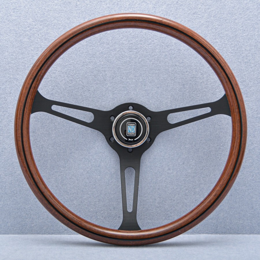 NARDI ND Classic 380mm Steering Wheel Mahogany Wood with Black