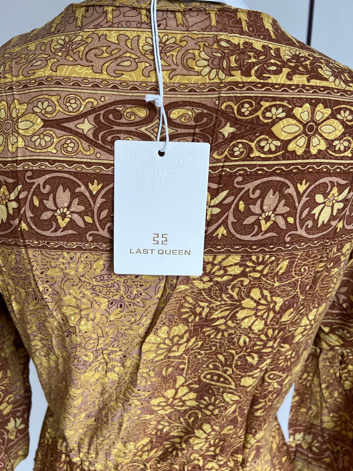 Madness Kleid Rot/ Muster; BW Gots;Gr.36,38,40,42 Taschen; Naturmode