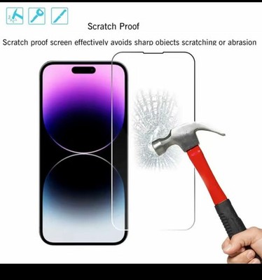 3x Full Screen  Echtglass Panzerfolie Displayschutz Folie Für iPhone 15 Pro