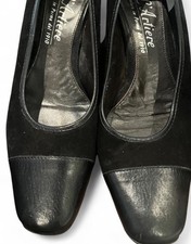 Lot Black Brown Pump Italy 8.5 Leather Suede Alexander Nicolette High end Parma