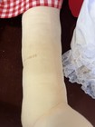 Vintage Handmade Little Orphan Annie Rag Doll  36”, comes with extra dress — photo 4