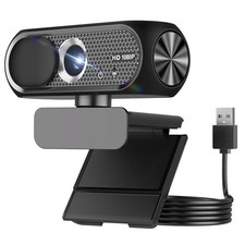 1080P HD Webcam with Microphone, Privacy Cover, Wide-Angle Lens, Plug  Play ...
