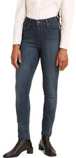 LEVI'S 721 HIGH RISE SKINNY 30x29 Blue Story Tailored Distressed Denim Jeans