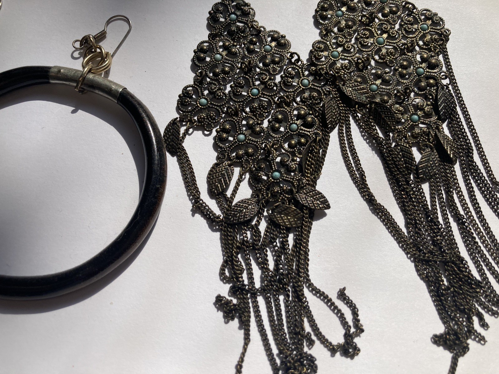 Statement Modernist Large Dangle Earrings India H… - image 5