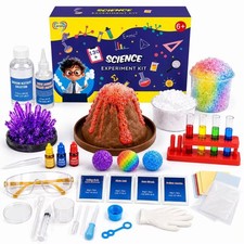 Science Experiment Kit for Kids 6-12, STEM Chemistry Set with Volcano