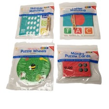 Early Learning Bundle Letter Number Matching Rhyming Money Cards Kids Set