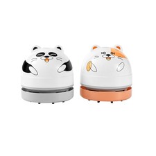 Mini Desktop Vacuum Cleaner Cute Portable Table Dust Sweeper Cartoon Vacuum