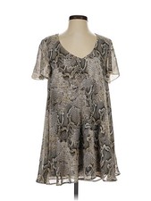 Show Me Your Mumu Women Gray Casual Dress S