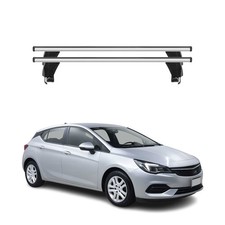 Menabo Dachträger Grundtäger für Opel Astra K 2015-2021 50kg Alu Silber 2 tlg