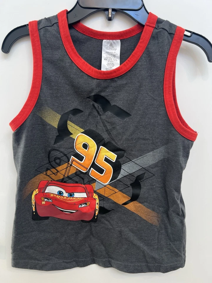 Disney Pixar Coches Lightning McQueen Niños Tanque Grande Foto 3 de 4