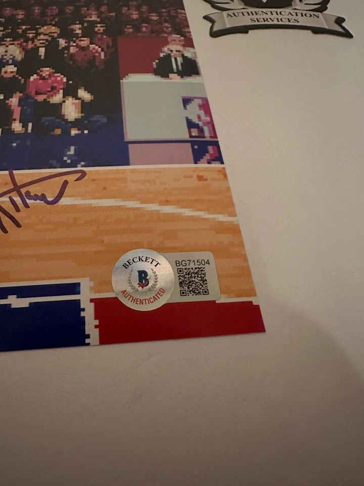 TIM KITZROW signed 8x10 Photo NBA JAM Announcer Video Game BAS COA/ Inscription - Image 4 of 4