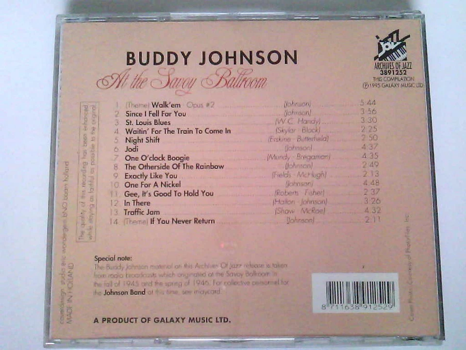 Ar the Savoy Ballroom Johnson, Buddy: - Bild 2 von 2
