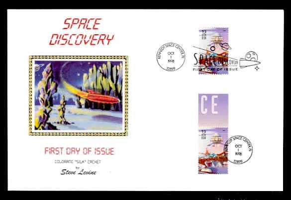 SPACE DISCOVERY PRESS SHEET FIRST DAY COVERS- HORIZONTAL GUTTER PAIR SET - Image 3 of 4