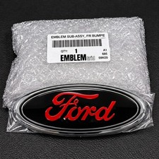 Ford 6 Black Red Oval Emblem Front Grille Tailgate Badge F150 F250 F350 99-16 Ford 6 Black Red Oval Emblem Front Grille Tailgate Badge F150 F250 F350 99-16