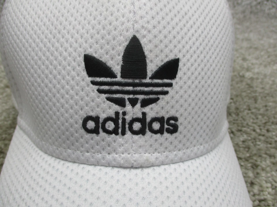 Adidas шляпа крышка резинке мужской L/XL белая сетка трилистник вышитые оригиналы A-FLEX - Изображение 2 из 4
