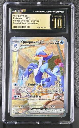 2023 Pokemon Paldea Evolved Quaquaval ex #260 CGC PRISTINE 10