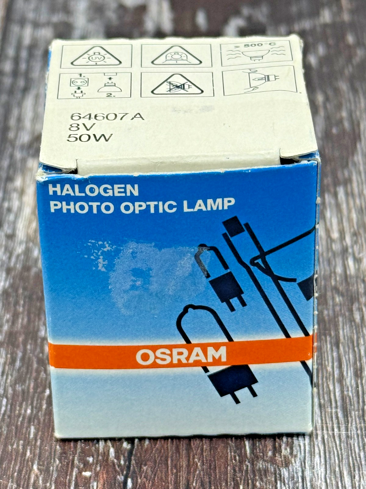 Osram 8V 50W Halogen Photo Optic Lamp - 64607
