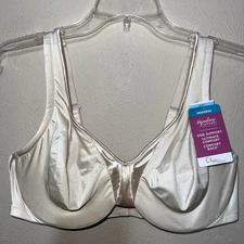 Olga womens bra size 42C underwire  NWT color Beige model #35002 Unlined