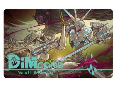 CUSTOM ''WRATH & MERCY'' DIM CARD DIGIMON  VITAL HERO/VITAL BRACELET OMNI MERCY