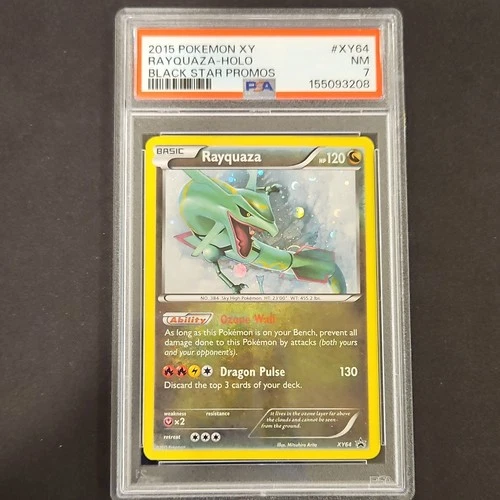 2015 Pokemon XY Black Star Promo Rayquaza #XY64 PSA 7 NM Near Mint