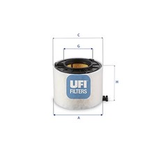 Luftfilter UFI 27.G31.00 Filtereinsatz für AUDI A5 F53 F5P Sportback F5A F5F Q5