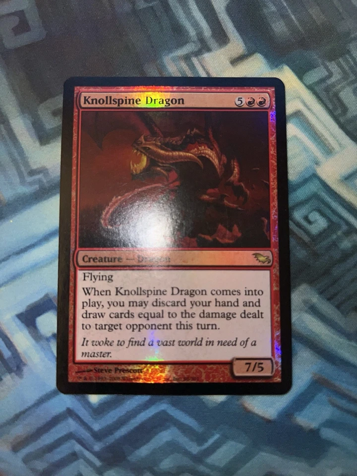MTG Foil Knollspine Dragon EX/LP+ Shadowmoor - Image 2 of 4