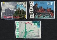 Netherlands Nautical College Museum Anniversaries and Events 3v 1985 MNH