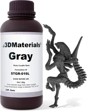 SuperFast 3D Printer Resin Water Washable - STGR-016L - Gray - 1.0 KG