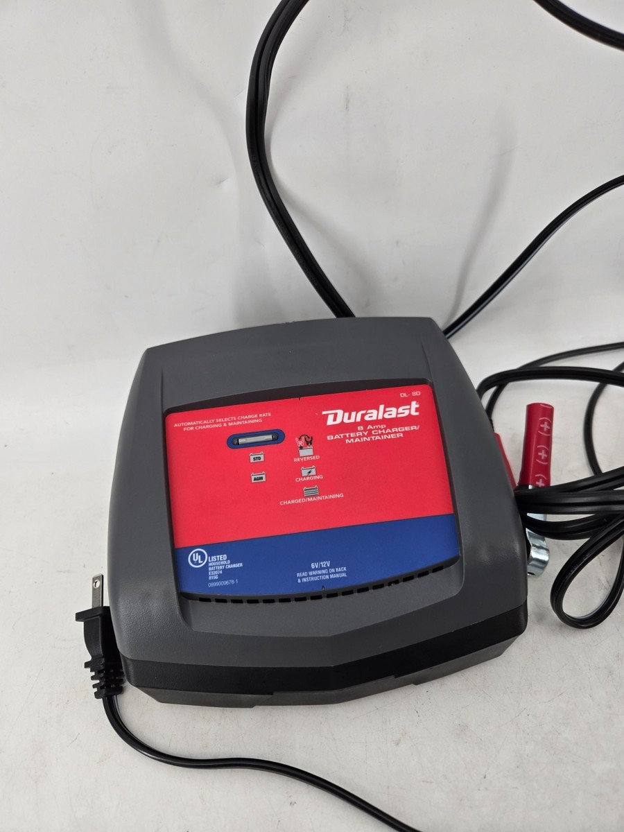 Duralast DL-8D 8A 6V/12V Battery Charger Maintainer | eBay
