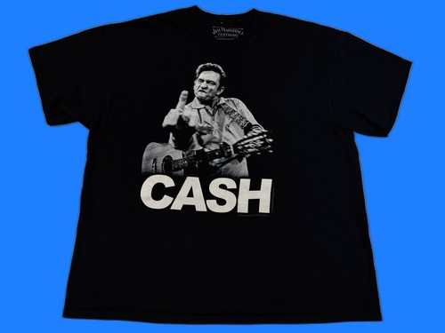 Jim Marshall Clothing Johnny Cash Graphic Tee XXL Black 100% Cotton Grunge