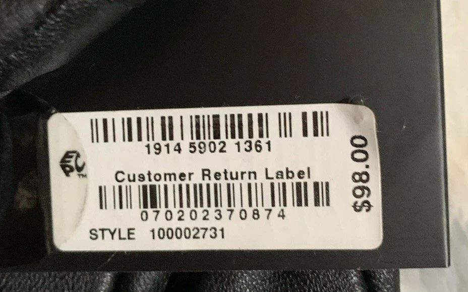 Guantes de cachemir de cuero genuino con pantalla táctil talla L negros Foto 4 de 4