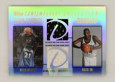 2003-04 Topps Contemporary Collection #TTD-GE Garnett Ebi /250 Tribute Doubles
