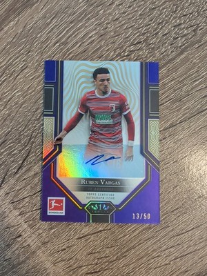 2022-23 Topps Tier One Bundesliga Ruben Vargas Auto /50 Purple FC Augsburg 