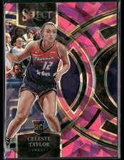 2024 Panini Select WNBA - Premier Level Celeste Taylor #128 Pink Ice Prizm (RC)