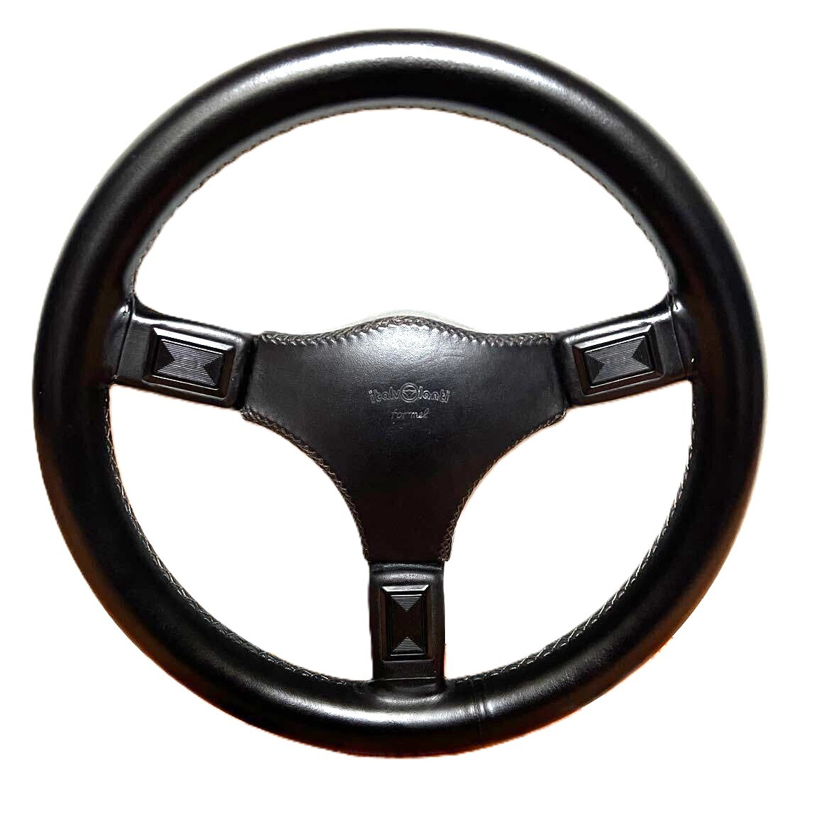 Italvolanti Formel Steering Wheel 320mm Black Leather Admiral