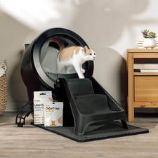 Whisker Litter-Robot 4 Self-Cleaning Cat Litter Box Litterhopper Bundle