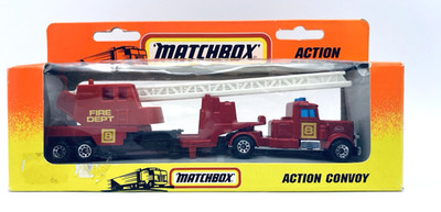 Matchbox Convoy CY-013C Peterbilt Fire Engine Top in OVP