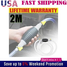 Siphon Hand Pump Portable Manual Car Fuel Transfer Pump for Gas Gasoline Petrol