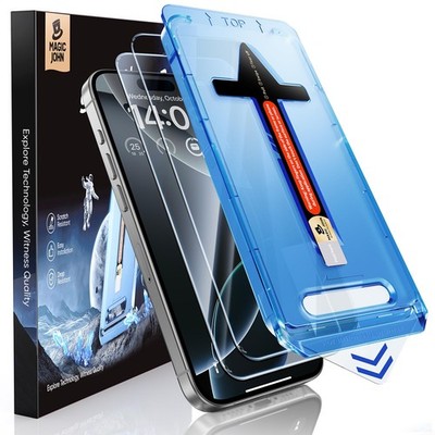 MAGIC JOHN 2 Pack for iPhone 16 Pro Max 6.9 16 Max-6.9 inch, Clear 