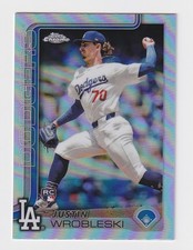 2025 TOPPS CHROME BASEBALL JUSTIN WROBLESKI REFRACTOR PARALLEL ROOKIE CARD 38