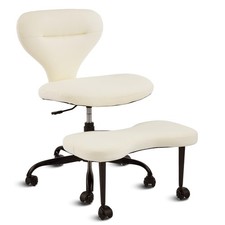 Ergonomic Cross Legged Office Chair and ADHD Meditation Chair with Silent Whe...