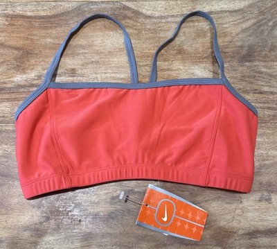 Nike Alpha Project VB Volleyball Sports Bra Size L Red Grey 260544-835