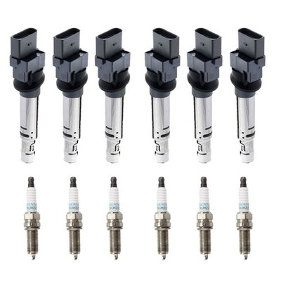 Eldor 6 Ignition Coils Denso Iridium Spark Plugs Kit for Porsche Cayenne 3.6L V6