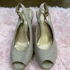 Stuart Weitzman Peep Toe Wedges Cork. Size 7 1/2