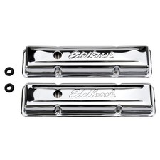 Edelbrock Signature Series Valve Covers 1959-1986 Small Block Chevy 262-400 Edelbrock Signature Series Valve Covers 1959-1986 Small Block Chevy 262-400