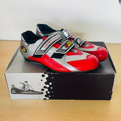 Northwave Rennradschuhe, 42, Rot/Silber, NEU
